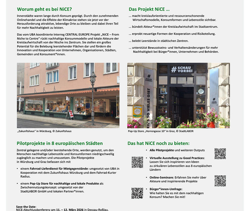 NiCE – From Niche to Centre