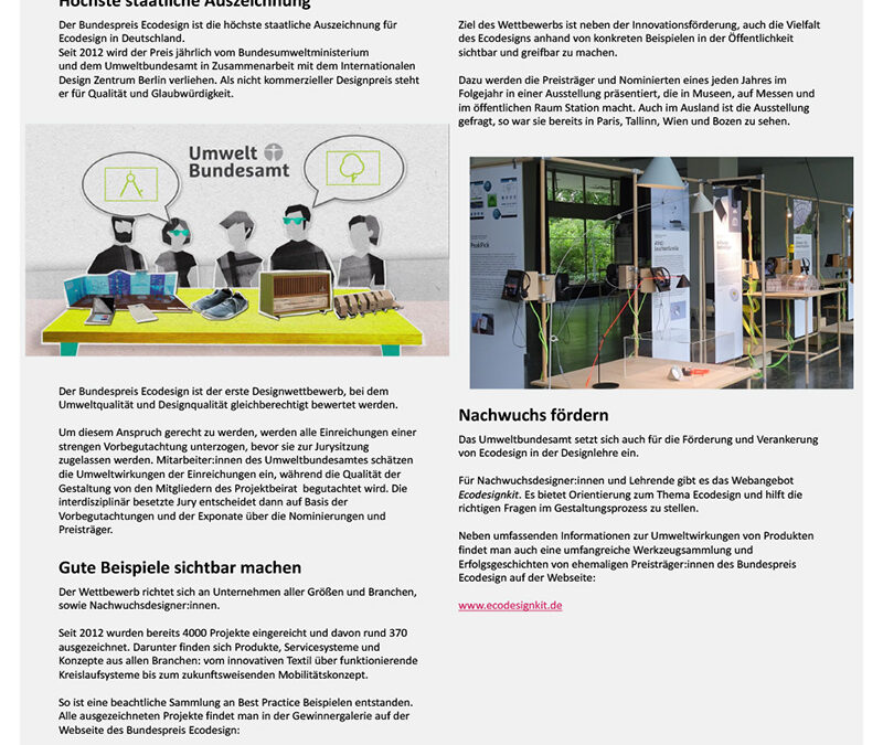 Bundespreis Ecodesign